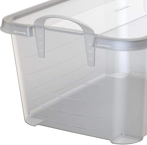 Life Story Caja de organización y almacenamiento apilable transparente, 55 cuartos de galón (paquete de 8)