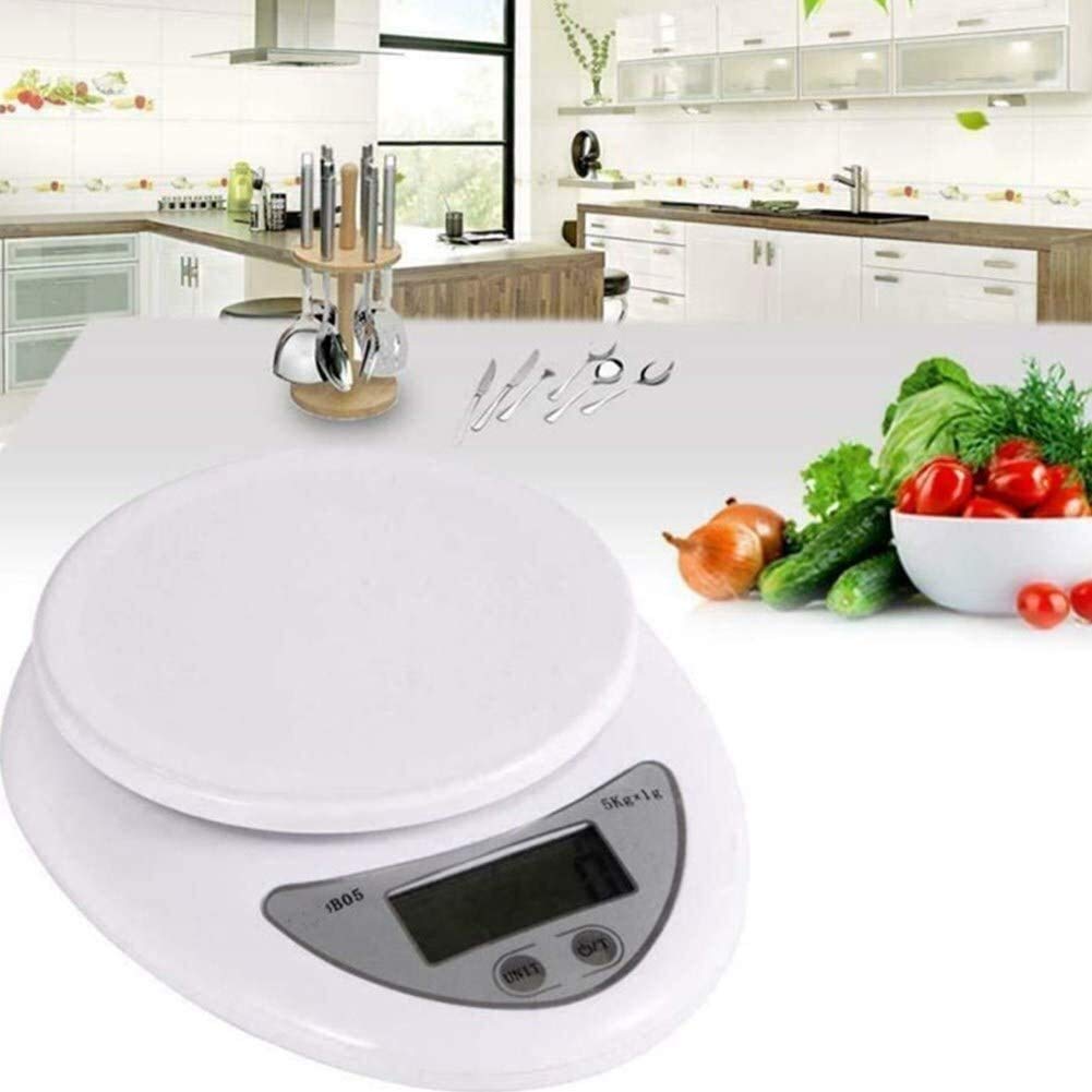 para Cocina y joyería Básculas de Cocina Báscula de miligramos Báscula de Cocina Digital Báscula de Cocina Báscula de nutrición Digital Básculas de Cocina Digitales 5 kg 1 g