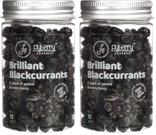 Image of Flyberry Gourmet Premium Dried Blackcurrant, 100g (Pack of 2)