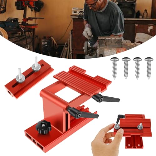 LCZNXJJY Sharpening Tool Rest Jig, Angle & Height Adjustable Sharpening Jig Tool, Manual Bench Grinder Tool Rest, Aluminum Alloy Sharpening Tool Rest Jig Replacement for 6/8inch Diameter Grinder - Image 7