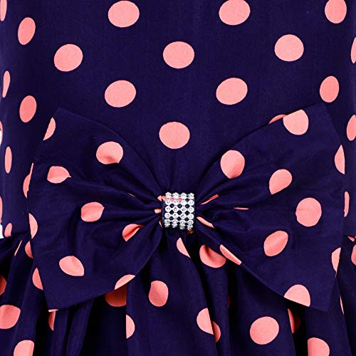 Image of Casual Frock for Baby Girls,Blue Printed and Olive Printed,Pack of 2