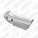 MBRP T5154 T304 Angled Rolled End Tip with 6" O.D, 5" Inlet, 15 1/2" in Length, 30 Degree Bend