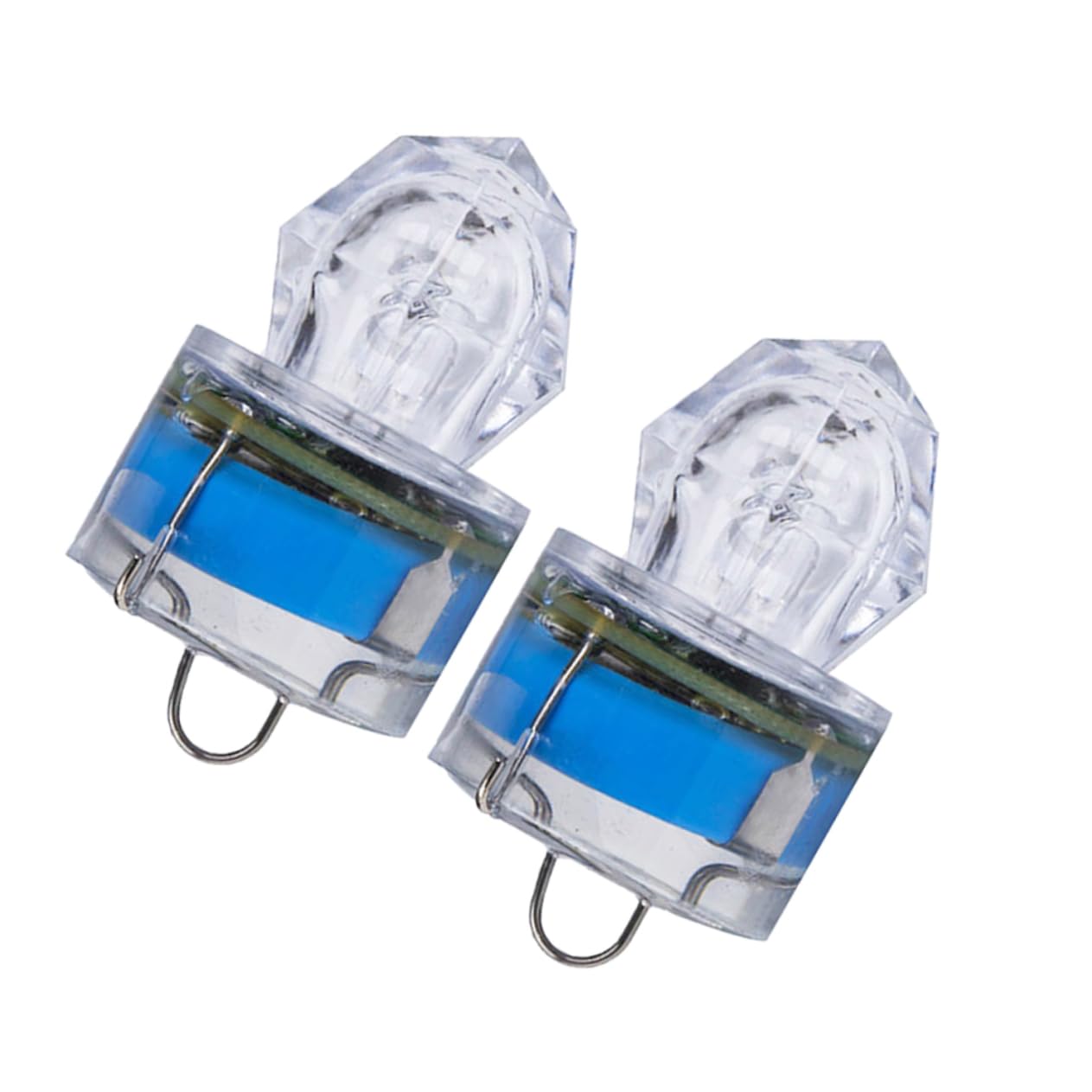 Kisangel 2Pcs LED Underwater Fishing Light for Attracting Bait and Fish Depth Durable Design Random Color Suitable for Night and Deep Sea Fishing