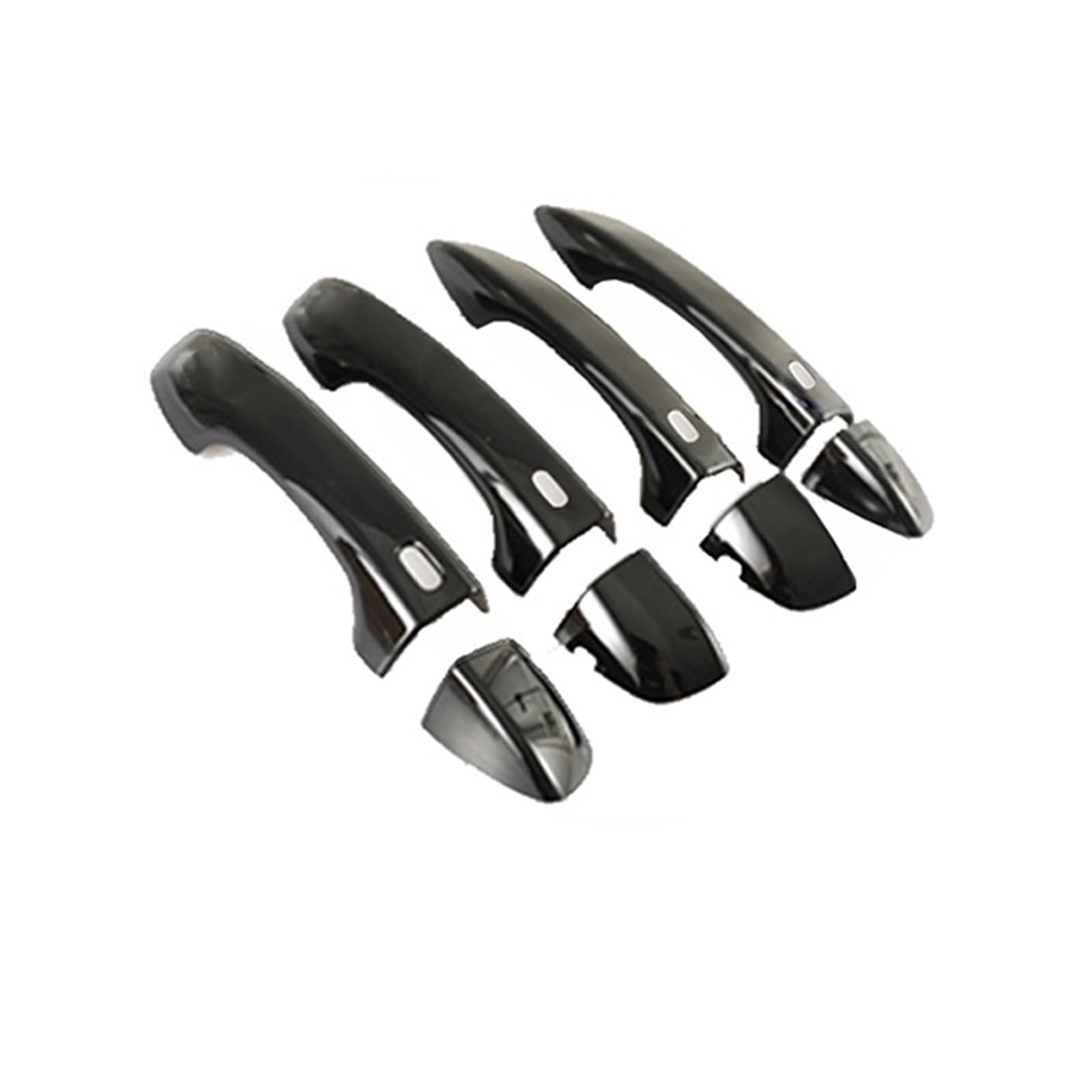 Drezzo 4Handle 4 Buttons Car Exterior Door Handle For Vw For Tiguan Mk2 Ad Bw 2016-2022 Door Handle Cover Stickers(4Handle 4 Buttons)