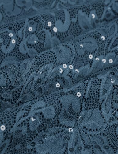 Image of COOAN Wedding Guest Cocktail & Formal Dresses for Women - Lace Sequin Dress