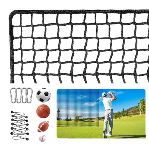 Fahnemt Backyard Driving Net - Sports Netting for Hitting Golf, Baseball, Hockey, Soccer - 10x10FT