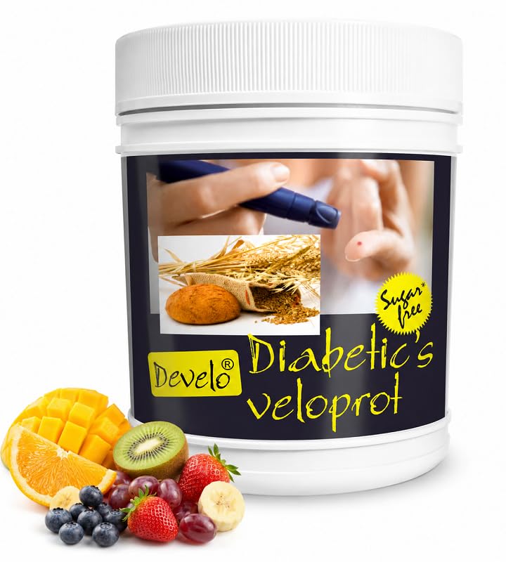 Image of Develo Diabetic Protein Powder for Diabetes Patient's care, Sugar Free Supplement for Men & Women - 500 g (Mixed Fruit)