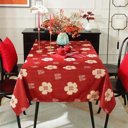 Nappe de mariage fleur rouge 140x180 cm KnSam en polyester chic - 3