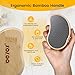 BEZOX Nano-Glass Pumice Stone for Feet Dead Skin, Eco-Friendly Pedicure Foot File Callus Remover - Bamboo Handle