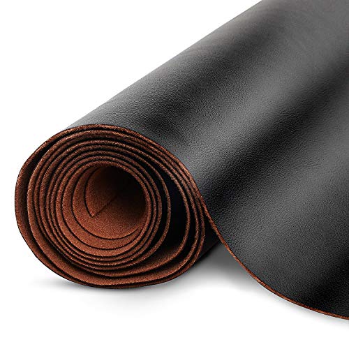 値下がりましたWahuu合皮生地 フェイクレザー生地 ソファー補修シート 無溶剤 無臭い 防水 柔らかい 耐久 張替え DIY 140cm*50cm黒