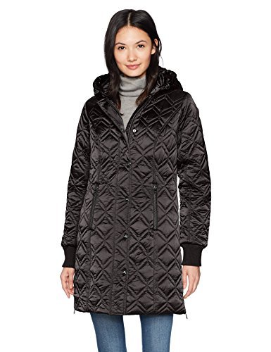 Steve Madden Women's Anorak Fashion Jacket, Black Heather, M