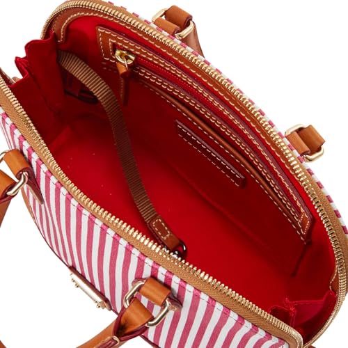 Dooney & Bourke Handbags for Women, Seaview Bitsy Small Striped Satchel Bags for Women, Removable Crossbody Strap3