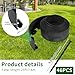 AggFencer 4 in x 25 Ft Garden Landscape Edging, No Dig Garden Edging Border Kit with 46 Pcs Spikes for Flower Bed Lawn Yard Grass Black
