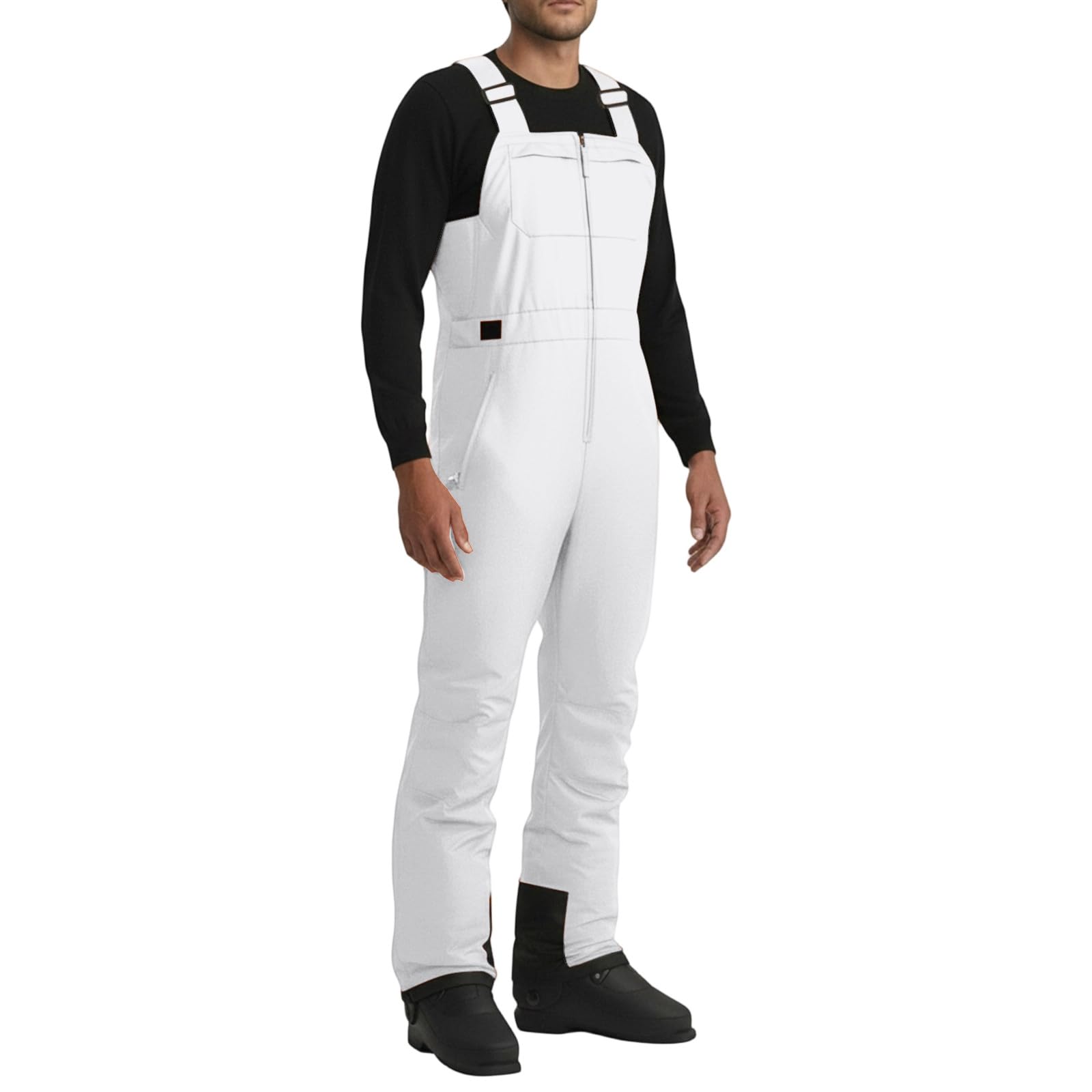 Generisch Skihose Herren Snowboardhose Schneehose Herren Snowboardhose Wasserdicht Baggy Unisex Schneehose - Einfarbig für Isolierte Wärme und Perfekte Passform im Winter