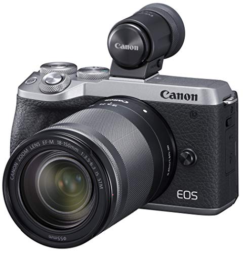 Canon ミラーレス一眼カメラ EOS M6 Mark II EF-M18-150 IS STM レンズ EVFキット シルバー EOSM6MK2SL-18150ISEVFK