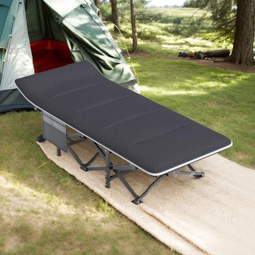 ATORPOK SHOP Campingbett feldbett klappbar, Faltbar Gästebett bis 200 kg für, Belastbar Tragbar Tasche Liege Reise Bequem