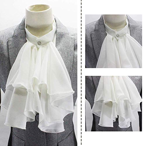 Joyci European Vintage Palace Adjustable Half Shirt Collar Chiffon Professional Suit False Collar Exaggerate Ruffle Flounce3