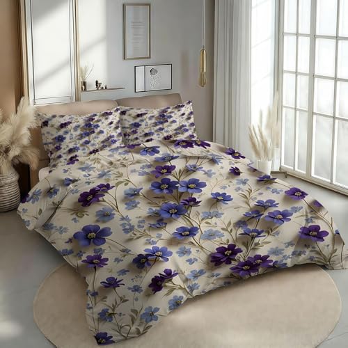 Housse de couette 240x260 branches vertes pour chambre nature