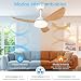 Imagen de Lirixia Ventilador De Techo Con Luz Y Mando A Distancia