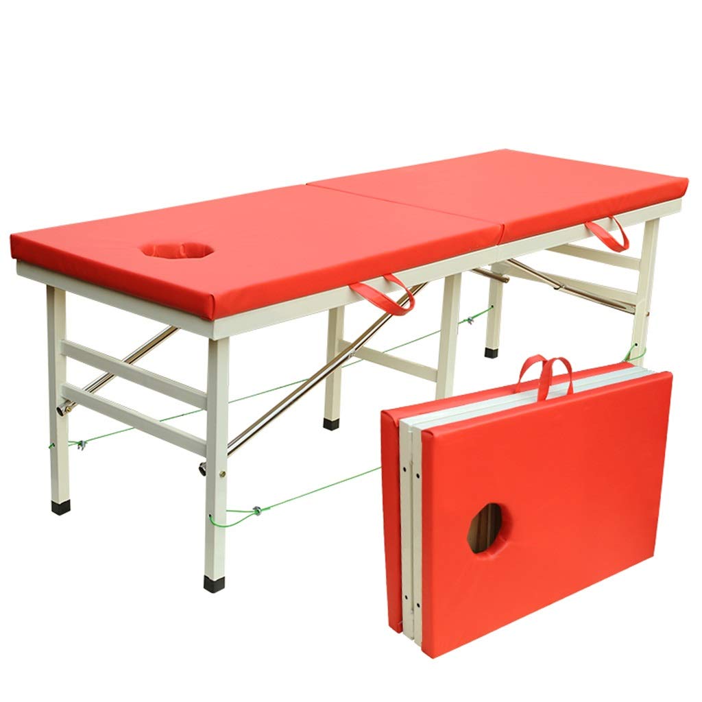 SXTYFBBSalon & Spa Tables Portable Massage Table Lightweight Couch Bed Folding Beauty Couch Bed Plinth Therapy Reiki Tattoo Salon