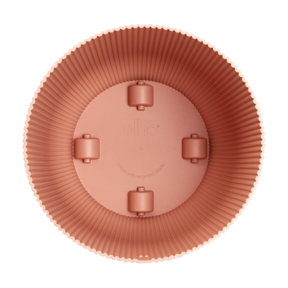elho Vibes Fold Rund Rollen 35cm Blumentopf - Zartrosa | ∅ 34.9 x H 32.4 cm | für den Innenbereich | 100% recyceltes Plastik