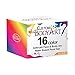 Custom Body Art Set of 16 Colors 1-oz Bottles of Water Based Face-Body Airbrush Colors