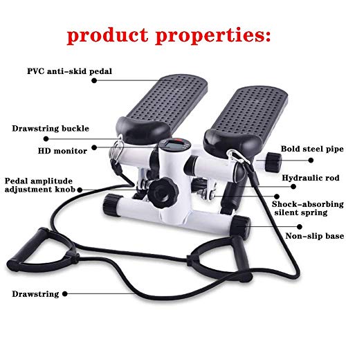 Fitness Stepper Step Machine Portable Stair Stepper Stamina for Home Use with Drawstring LCD Monitor Exercise Machine Sa - Image 2