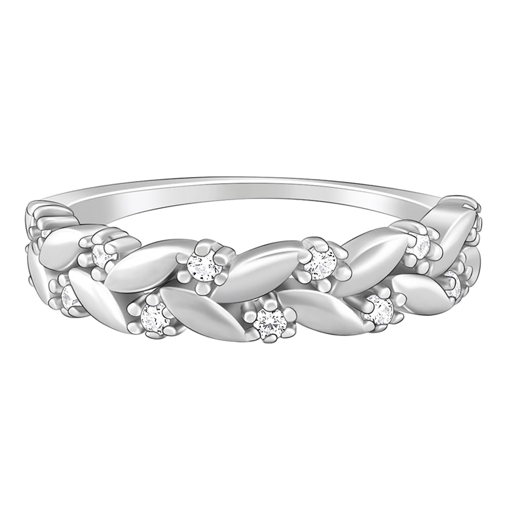 GIVA 925 Silver Woven Leaf Ring,Fixed Size,Indian - 11 | Gifts for Women and Girls | With Certificate of Authenticity and 925 Stamp | 6 Months Warranty* (B0CY2QDJXT) Amazon Price History, Amazon Price Tracker