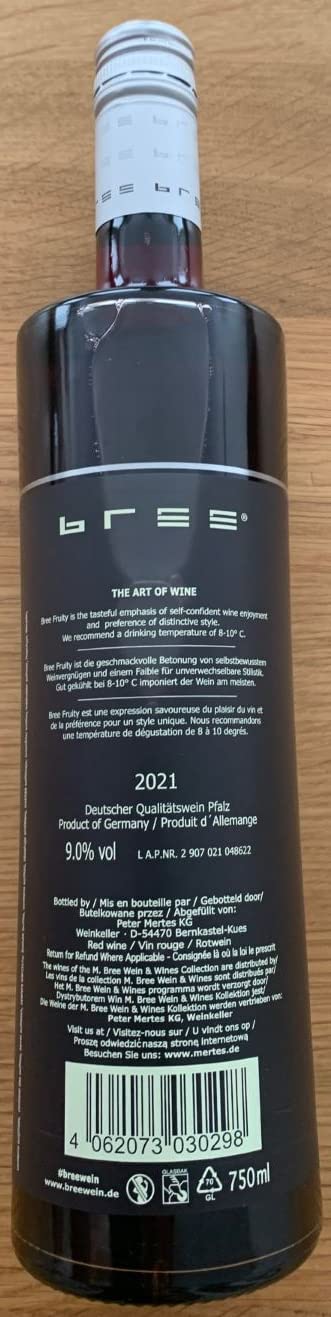 BREE Fruity Rot süß und fruchtig (6 x 0,75l)