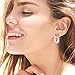 Pearl Earrings for Women Girls Boho Piercing Studs Trendy Earrings Hoop Stud Drop Earrings for (As shows, One Size)