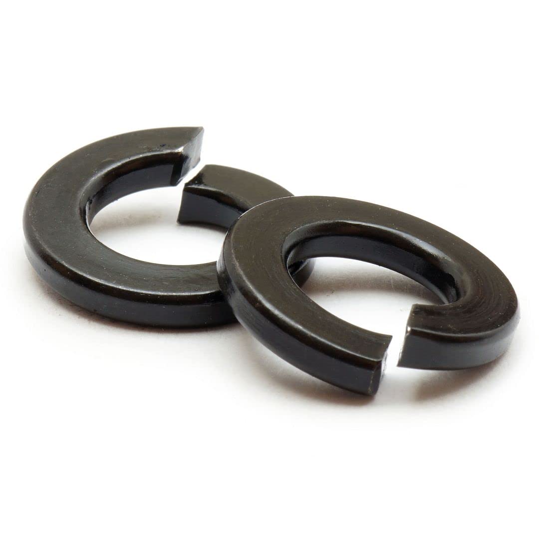 MonsterBolts - #2 Split Lock Washers, Alloy Steel, Black Oxide, 100 Pack