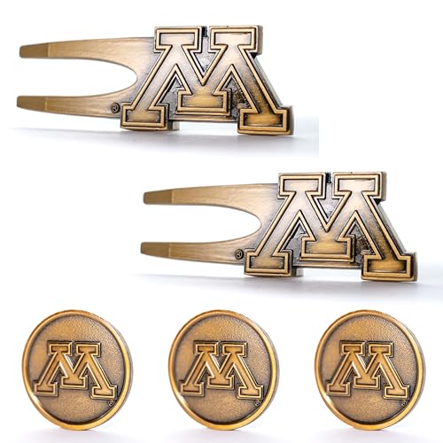 9&8 Golf Minnesota Golden Gophers Divot Repair & Ball Marker Pack