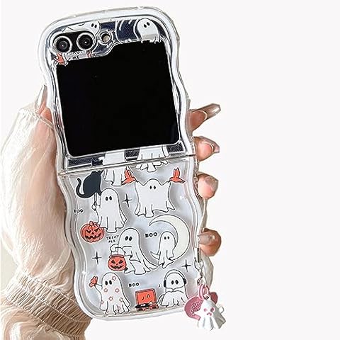 Cute Ghost Case for Samsung Galaxy Z Flip 5 by AOLABOKY Cover