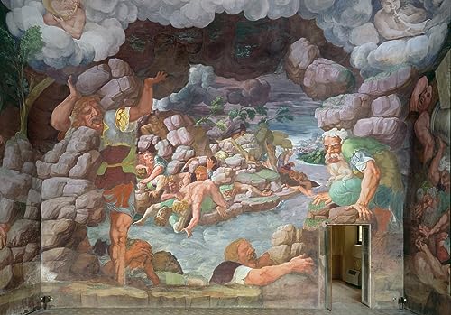 Lienzo de la Sala Dei Giganti SERENDIPITP, pintura mural de alta calidad para dormitorio