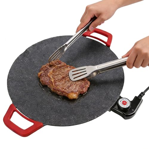 Plancha Eléctrica - Plancha Eléctrica de Cocina con 5 Niveles | Placa para Parrillada al Aire Libre | para Cocina Hogar Restaurante y Uso en Interior Exterior Picnic Barbacoa al Aire Libre