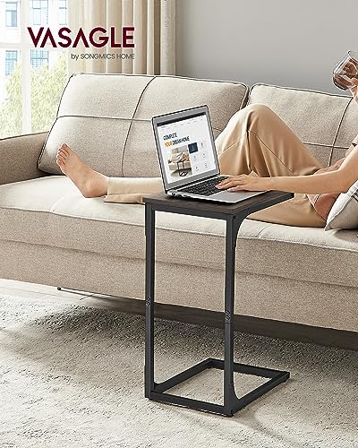 Image of VASAGLE 3-Item Side Tables Bundle, C-Shaped End Table, End Table Stand with Storage Shelves and Metal Frame, Tall Nightstand for Living Room, Bedroom, Office, ULET273B01, ULET350B74 and ULET75BXV1