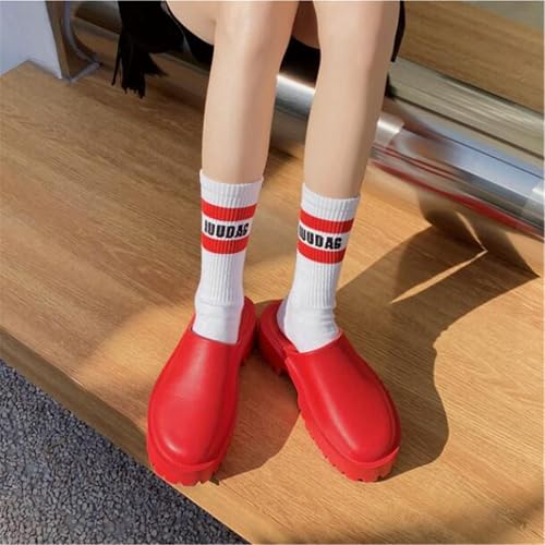 Women's Summer Thick Sole Mid-heeled Flat Luxury Closed Toe Slippers – Stylish & Comfortable Footwear for Warm Weather3