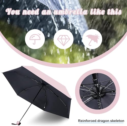 Image of Umbrella for Women | Umbrellas for Men | UV Coated 3 Fold Umbrella for Rain with Auto Open and Close Small Printed Folding Travel-Foldable Windshield