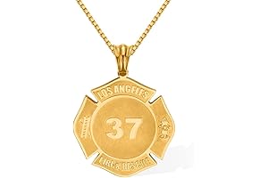 Personalized Badge Honor Necklace: A Symbol of Firefighter Bravery and Service