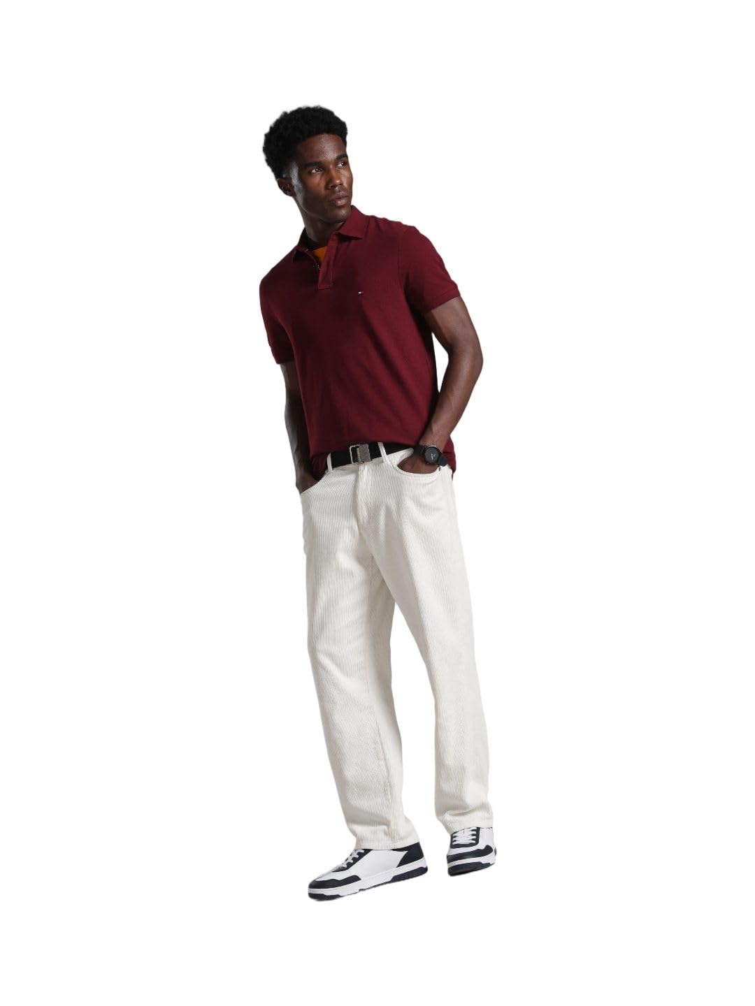 tommy hilfiger Solid Regular Fit Cotton Polo T-Shirt-picture-52