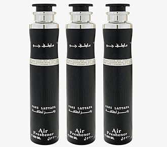 Arabian Air Freshener Bundle (3 x 300ml) Dubai, Luxury Scent, Long Lasting Fragrance (3 x Ramz Lattafa (Silver))