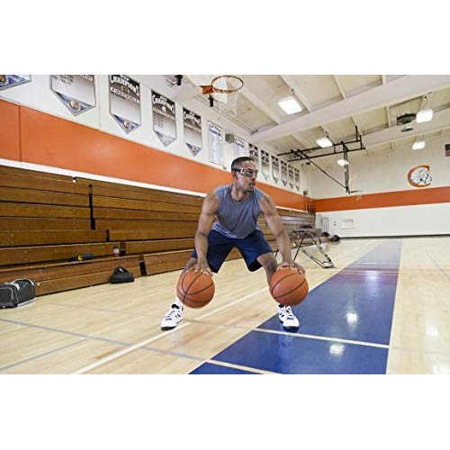 SKLZ Trainingsapparaat Court Vision Basketball Dribble trainingsbril, zwart/grijs, één maat - Image 6