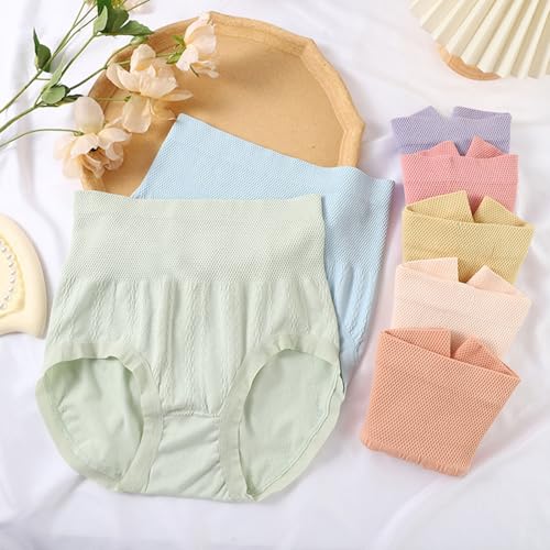 Pinknate Panties Leak Proof, High Waisted Tummy Tuck Hip Lifting No Trace Panties, Silky Shaping Cotton Panties for Women4