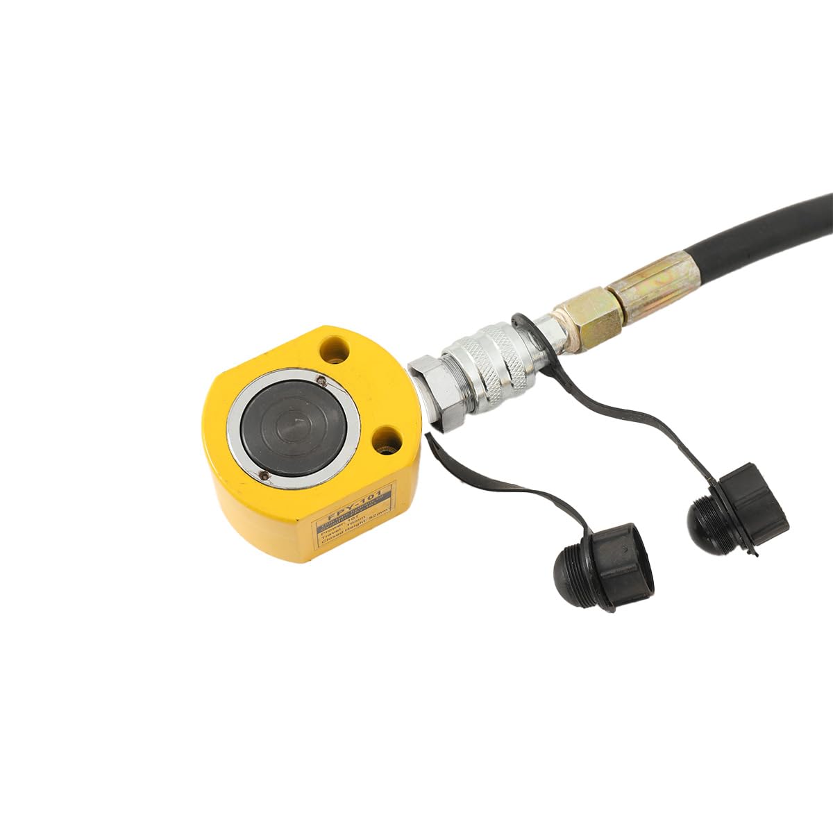 Hydraulikzylinder 10T, mit Handpumpe CP-180, 10mm Hub, FPY-10T Flachzylinder, 350cc Öltank, 60 MPa maximaler Druck, Manuelles Hydraulikheber Kit für Maschinenbau, Brücken und Werkstatt