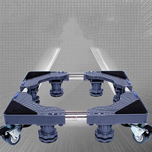 Möbel-Transportwagen-Rollen-bewegliche Basisgröße justierbar mit 4 verriegelnden Rädern und 8 starken Füßen, Sockel-teleskopische Basis für