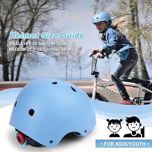 Image of Kids Bike Helmet,Toddler Skateboard Helmets for Ages 2-3-5-8-14 Years Boys Girls，Adjustable Multi-Sport Bicycle Skateboarding Football Roller Skating Scooter Rollerblade Balance Bike Helmet