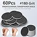 60 Pcs Replaceable Sandpaper Refill Discs for Electric Foot File Callus Remover Foot Care Dead Skin Cracked Hard Skin Removal (Fine 180 Grit)