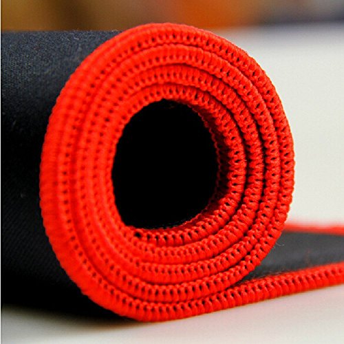 Opcc High Grade Thick Official Big Mouse Pad Game Mouse Pad Extended Edition Cloth Gaming Mouse Mat 23.6"11.8"0.12" Functional Non-Slip Rubber Base (Red) #TOP3