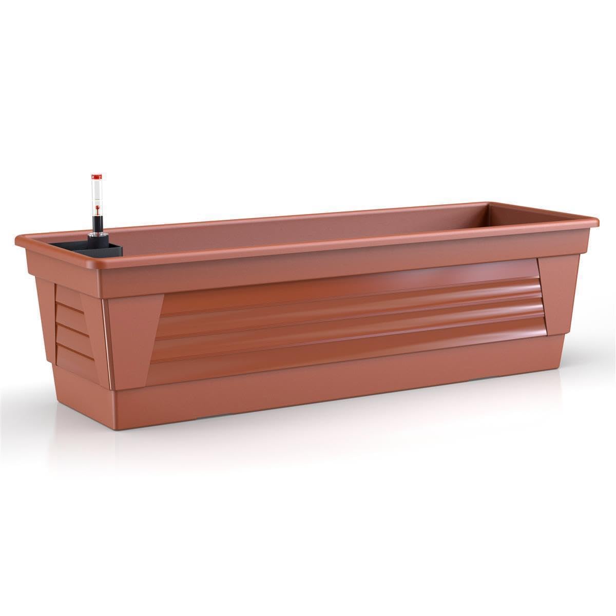 Plastard Blumenkasten 60 cm Terrakotta - Balkonkasten & Bewässerungssystem