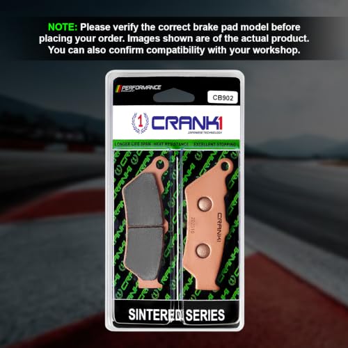 Image of Sintered Brake Pads Compatible For Royal Enfield Continental GT 650 (2018 Onwards) | Front | CB902 | 1 Set | High Performance | Superior Stopping Power | Heat Resistant | Long Life